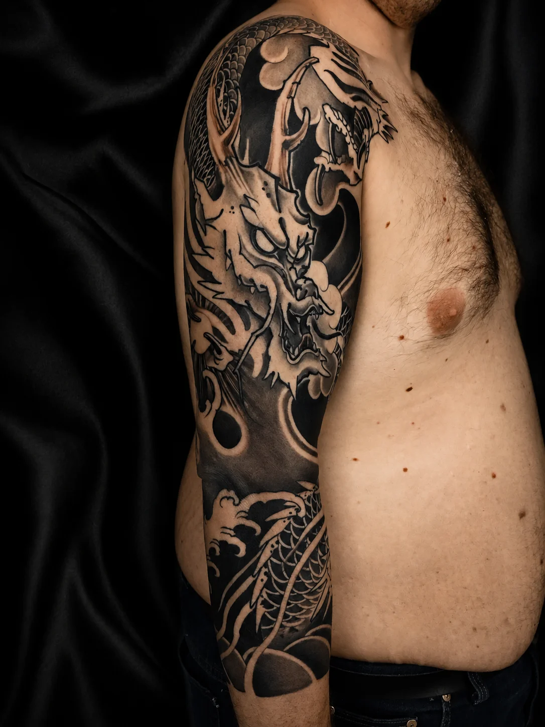 Dragon oriental sleeve
