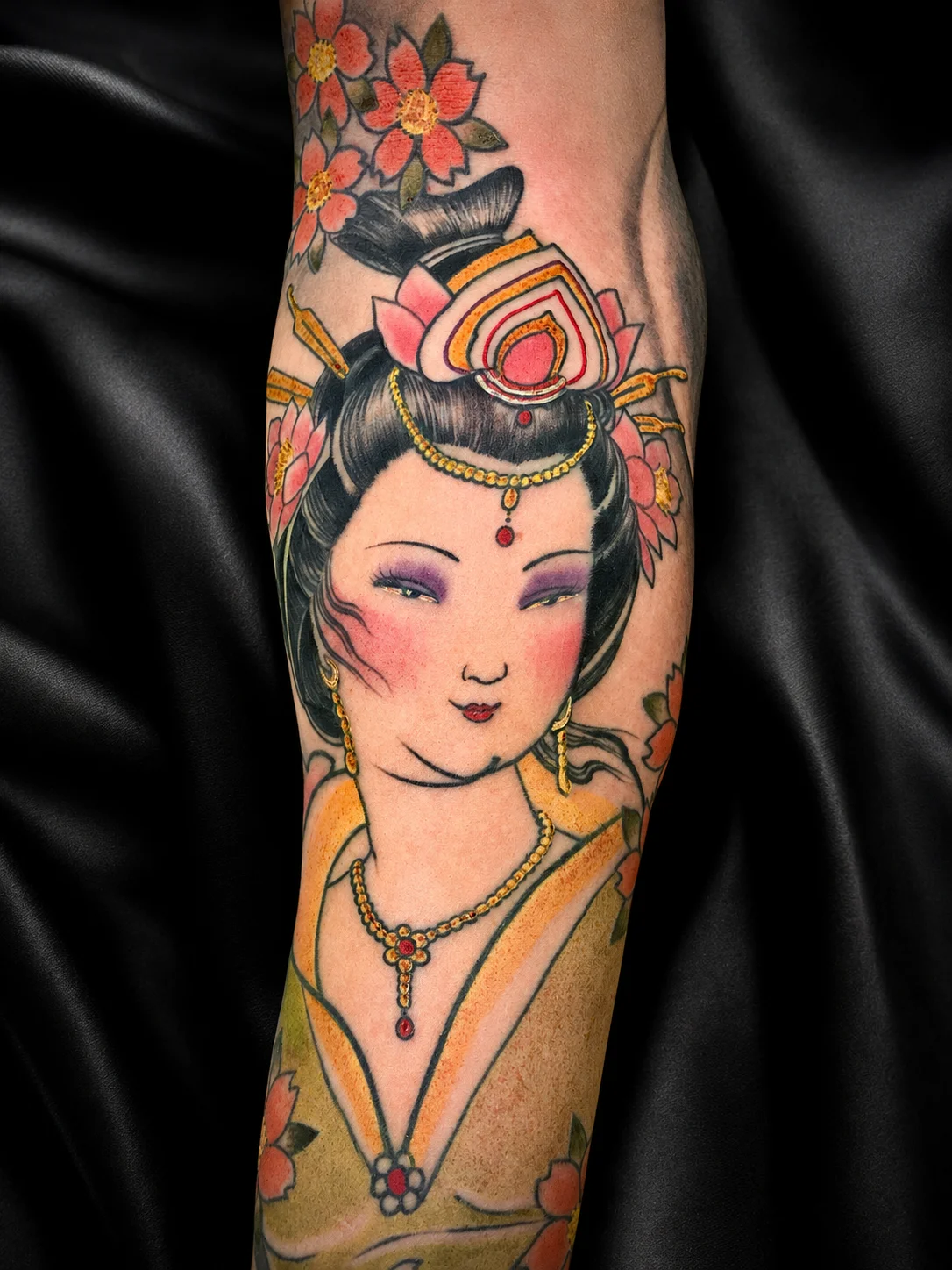 Japanese geisha tattoo