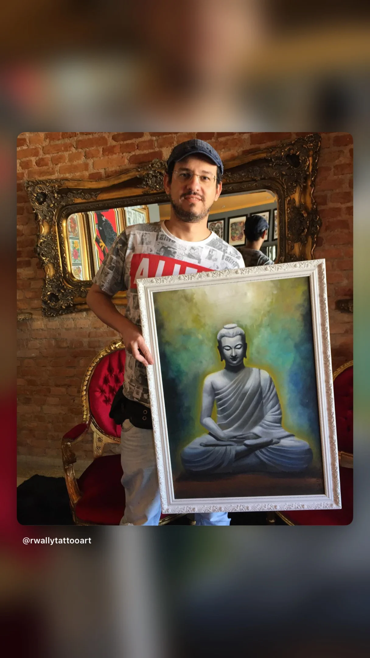 Buddha framed painting