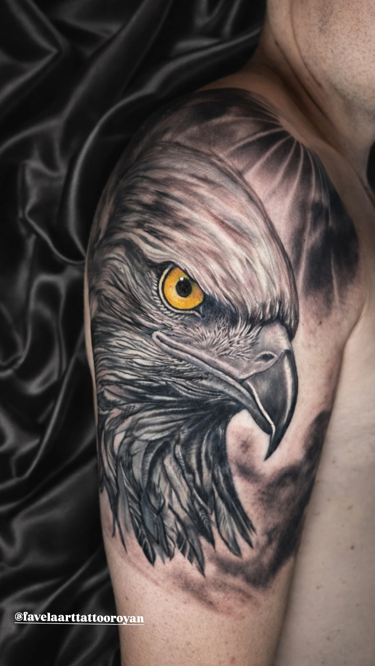 Realistic eagle tattoo
